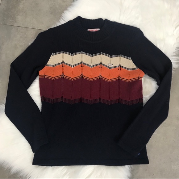 marie claire sport Sweaters - Rare {Marie Claire sport} navy apres ski sweater!